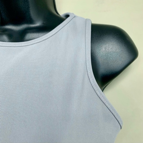 Missguided Tall Light Gray Ribbed Bodysuit - Picture 7 of 10